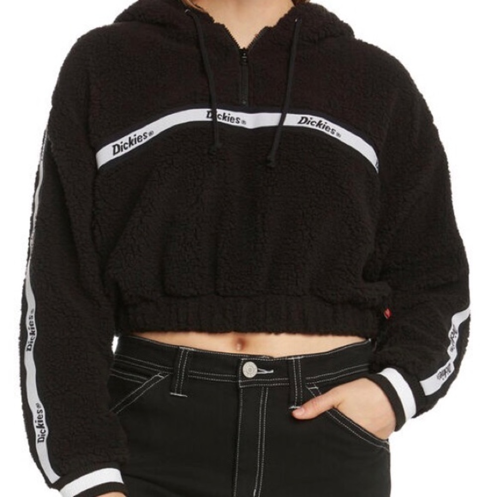 Dickies Black Juniors Long Sleeve Hoodie Size L